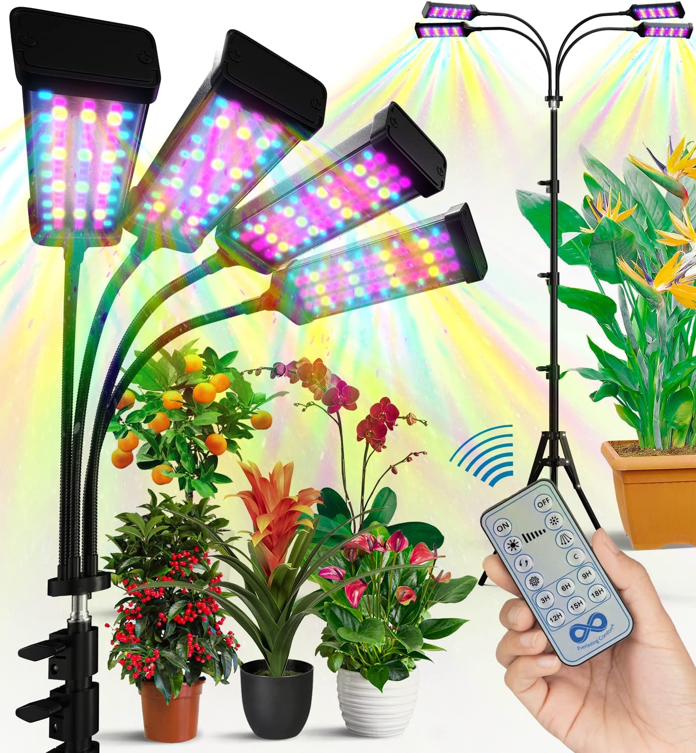 Everlasting Comfort Full Spectrum LED Grow Light Lamp: The Ultimate Companion for Indoor Gardening