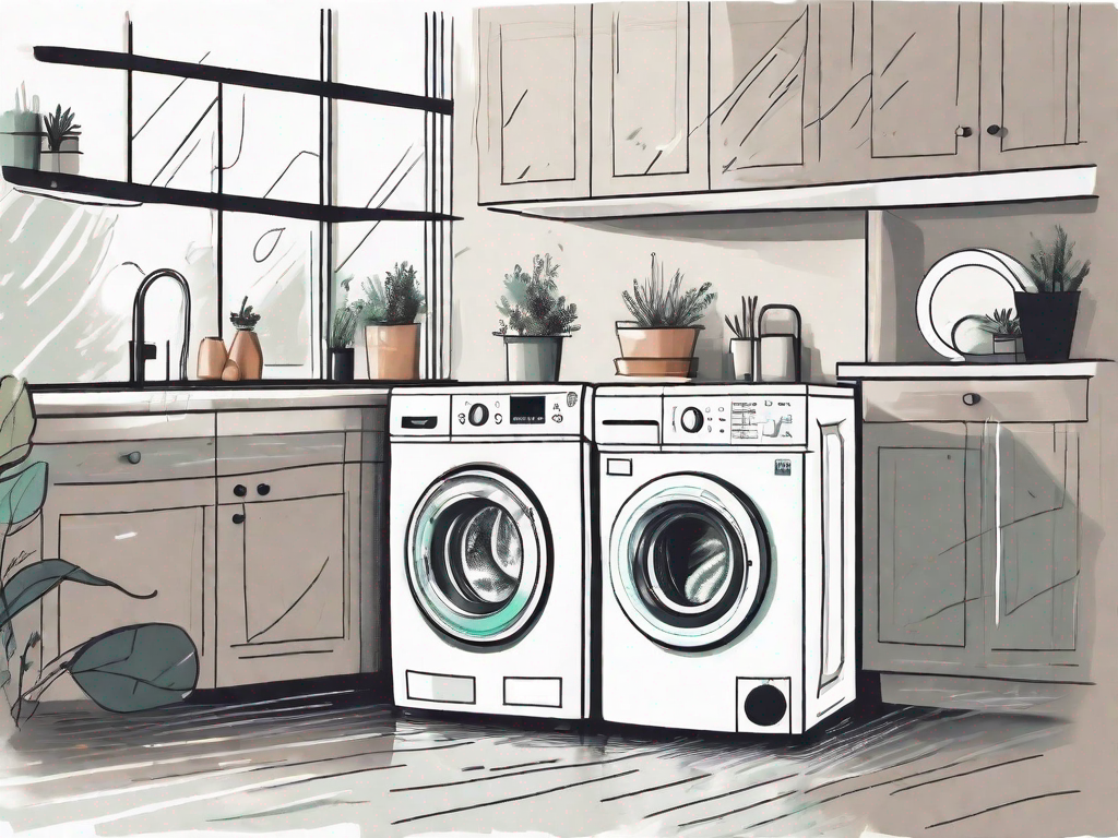 Are there any water-saving tips for washing machines and dishwashers?