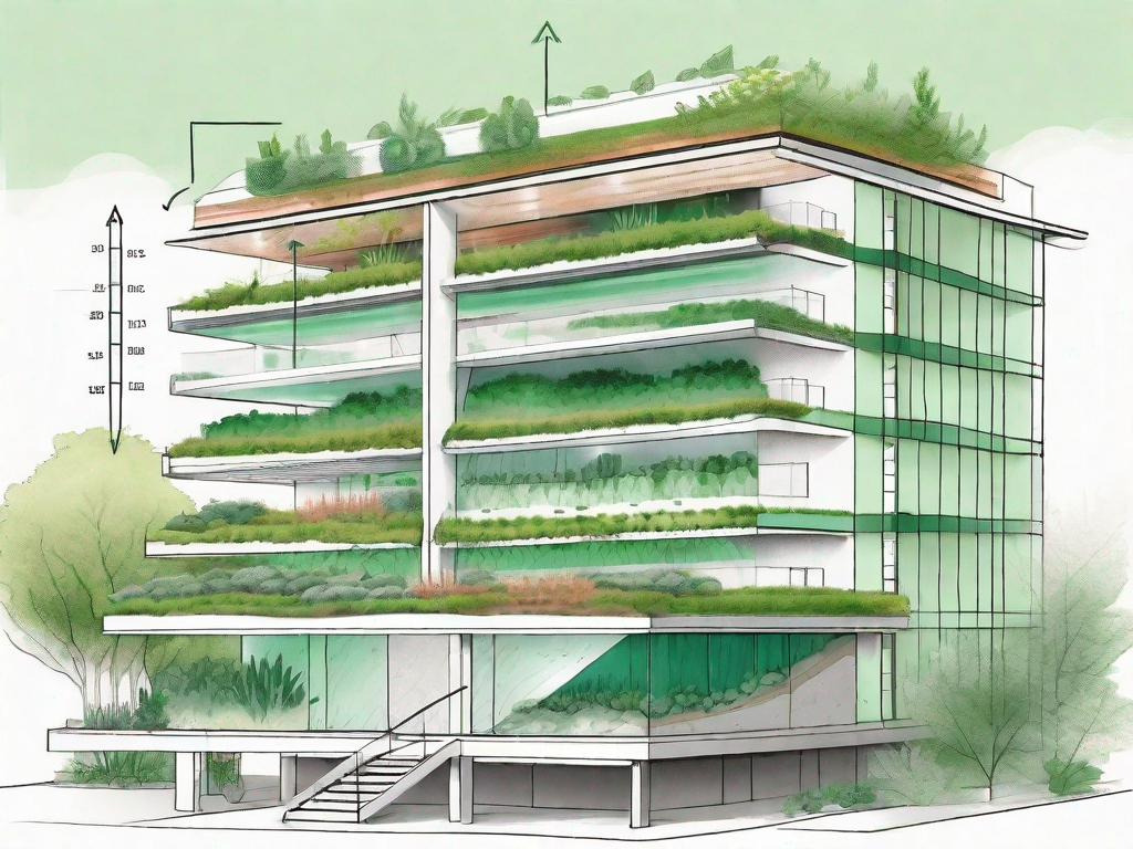 How does a green roof contribute to energy efficiency?
