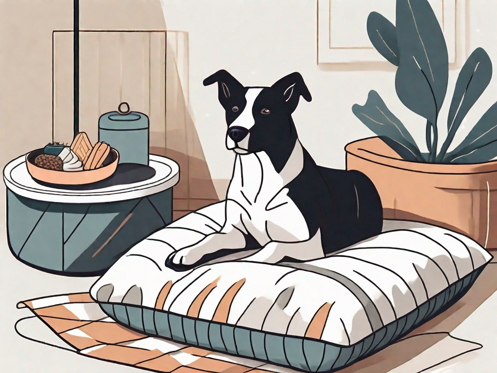 Should I bring a bed or familiar items for my dog's comfort?