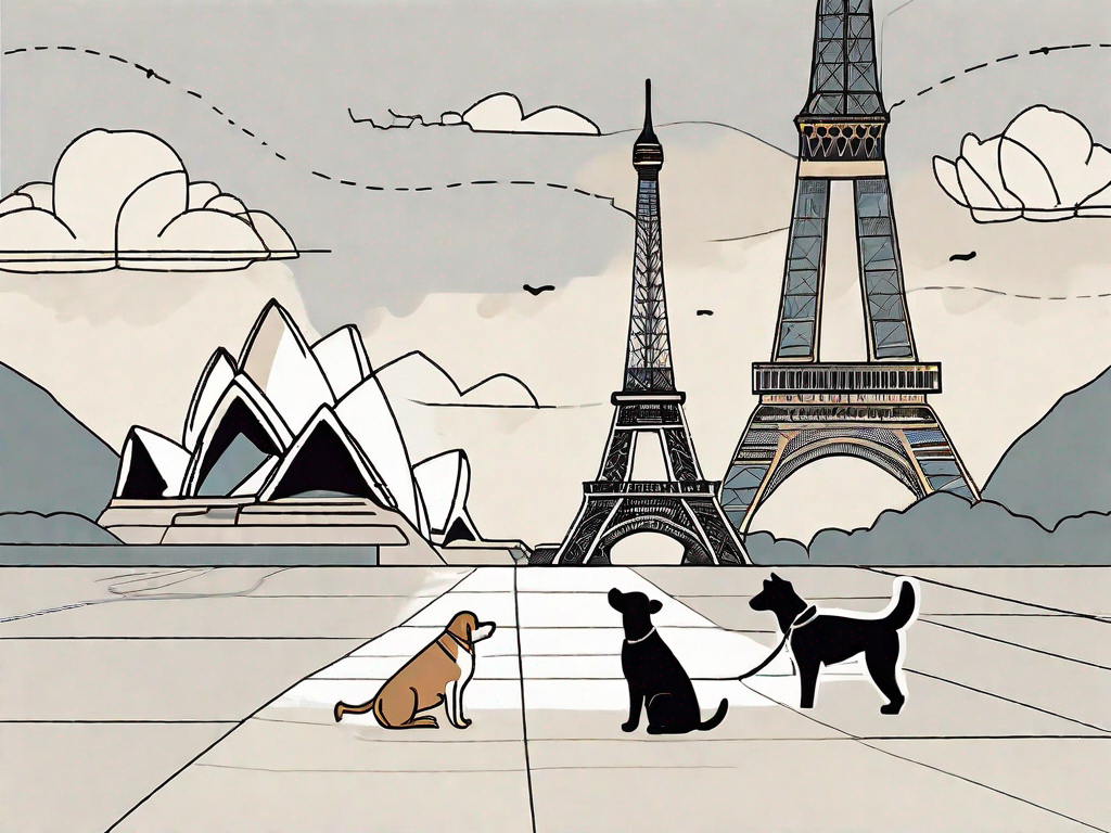 Are there countries where it's particularly challenging or not recommended to bring dogs?