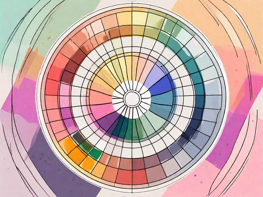 What is a color wheel and how can it help in selecting a palette?