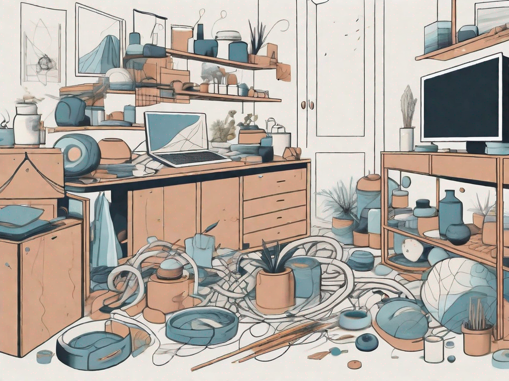 How does clutter impact the principles of Feng Shui?