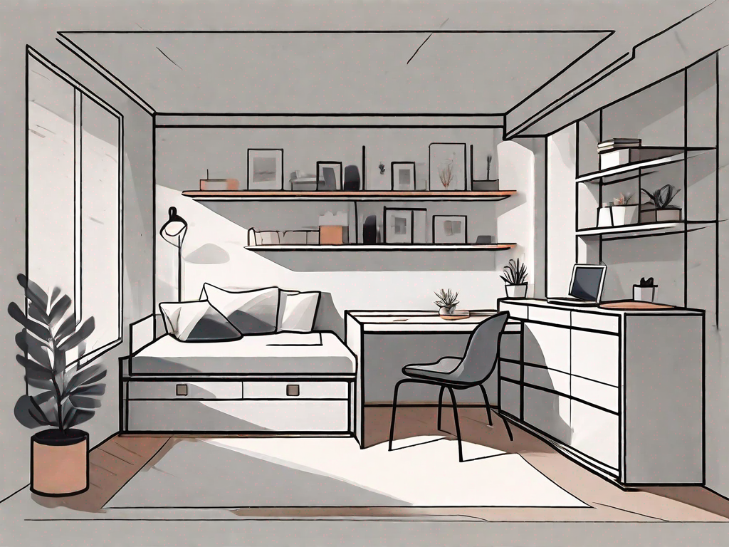 How do I choose furniture for a compact room?