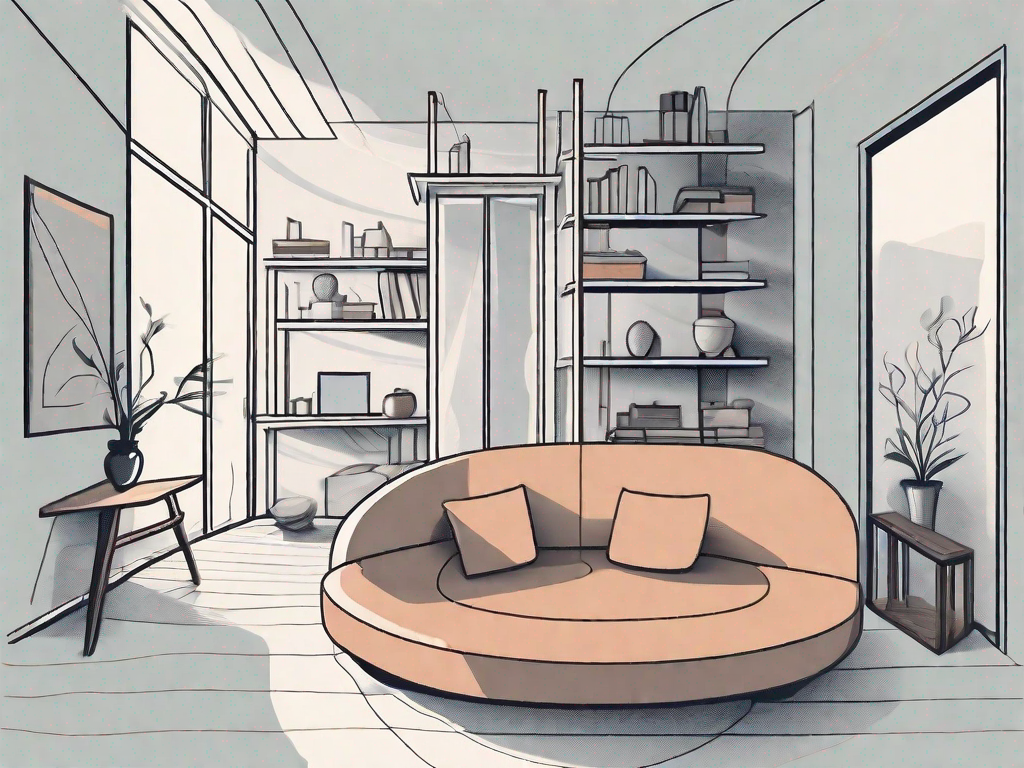 How do I ensure flow and movement in a restricted space?