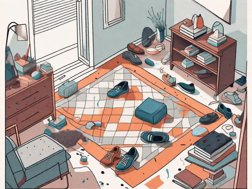 How does clutter contribute to fall risk?