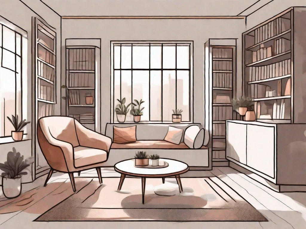 How can I create cozy corners or nooks in larger spaces?