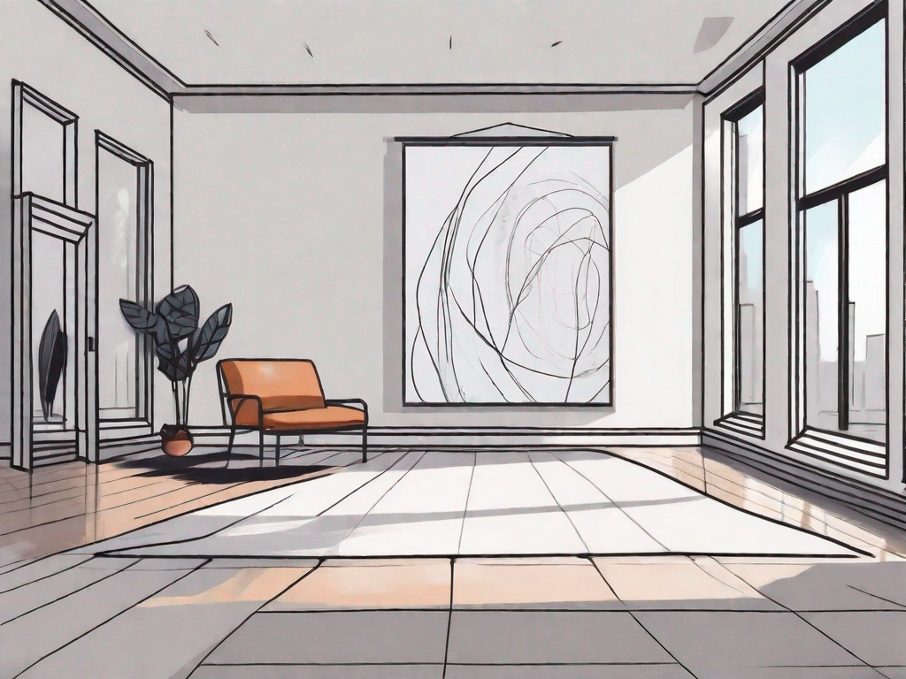 How do I ensure the artwork's size is proportionate to the room or wall?