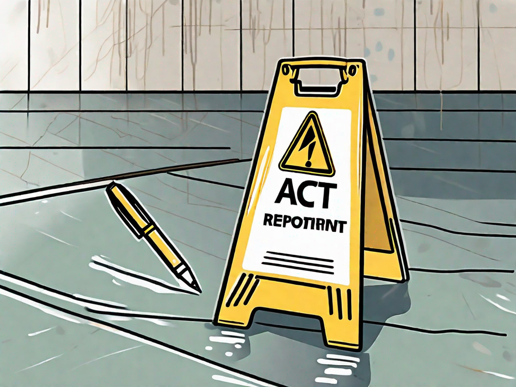 How should I report a fall in a public or work environment?