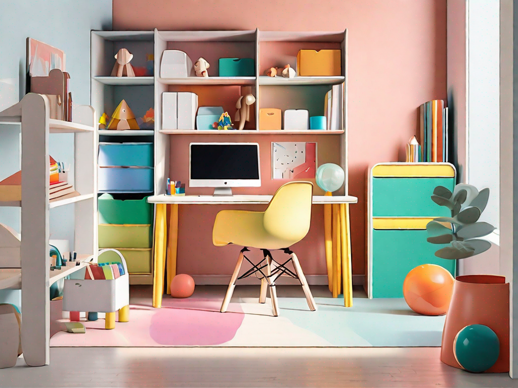 What are age-appropriate furniture options for children's workspaces?