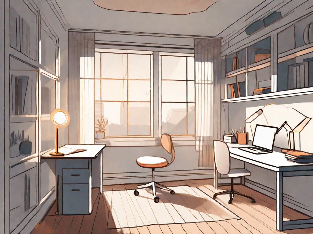 What lighting options are best for a child's study area?